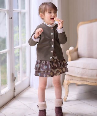 ANY KIDS バックリボン カットソー エクリュ