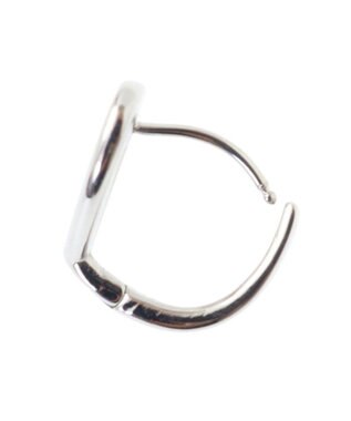 Green Parks ・ＨＡＬＦ　ＴＩＭＥ　サージカルオープンハートピアス Silver