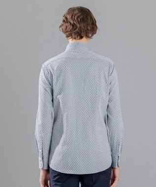 JOSEPH HOMME トライジャガードストレッチ　ウィングカラーシャツ ライトグレー系