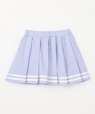 ANY KIDS 【洗濯機可能/吸汗速乾】ドライタッチ プリーツスカパン サックスブルー
