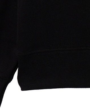 WEGO 【ユニセックス着用ITEM/裏起毛/SMLサイズ展開】リラックスフィットハートロゴプルオーバー ブラック