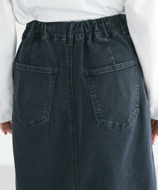 CRAFT STANDARD BOUTIQUE 裏起毛デニムＡラインスカート Black