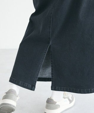 CRAFT STANDARD BOUTIQUE 裏起毛デニムＡラインスカート Black