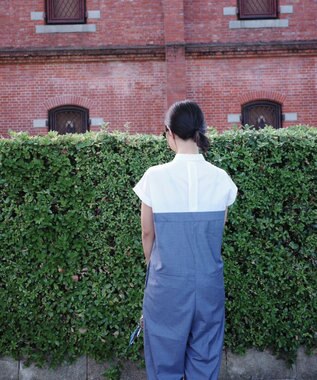 Green Parks シャツデザインロンパース Gray