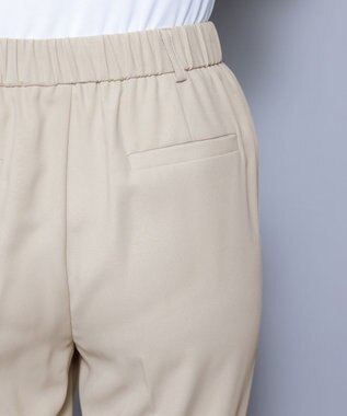 Tiaclasse 【洗える】ドロストテーパードパンツ ベージュ