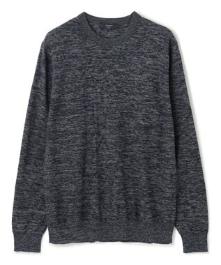 JOSEPH HOMME レクサスムリネ　クルーネックニット ネイビー系