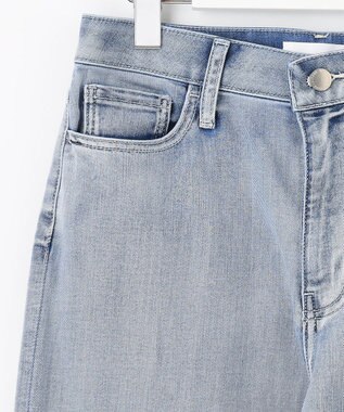 自由区 【洗える】ウスカルデニム カーブパンツ ライトインディゴ