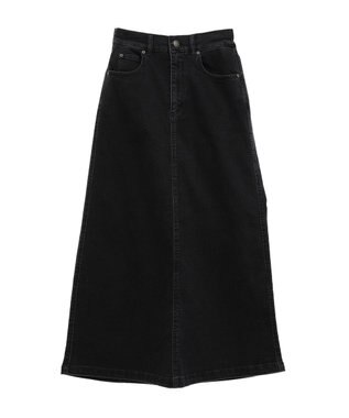 CRAFT STANDARD BOUTIQUE 裏起毛デニムＡラインスカート Black