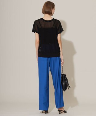 ICB 【洗える】コンパクトコイル 3wayサマーニット ブラック系