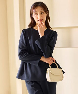 Feroux 【先行予約】2WAYレースカラー美シルエット セットアップ ネイビー系