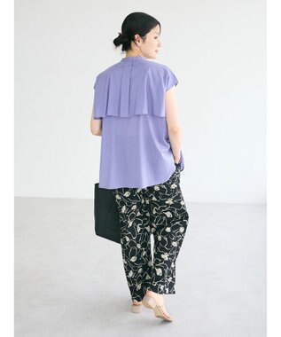 CRAFT STANDARD BOUTIQUE インド綿フリルブラウス Lavender