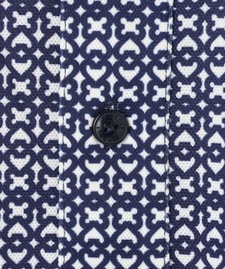 23区GOLF 【MEN】モノグラム柄  半袖ポロシャツ ネイビー系5