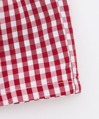 組曲 KIDS 【80-100㎝】ギンガム セットアップ レッド系3