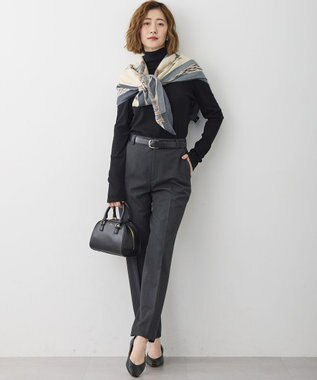 23区 パールMIXトライアングル イヤリング シルバー系