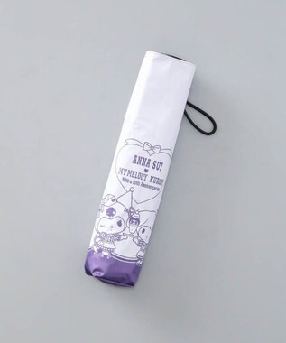 AURORA 【 ANNA SUI（アナ スイ）】マイメロディ&クロミ 晴雨兼用傘（折りたたみ傘）シルエット パープル