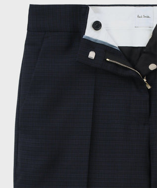 Paul Smith クラシカルチェック テーパードパンツ ネイビー