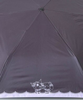 AURORA 【 ANNA SUI（アナ スイ）】マイメロディ&クロミ 晴雨兼用傘（折りたたみ傘）シルエット ブラック