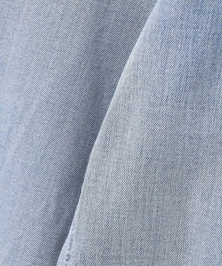 自由区 【洗える】ウスカルデニム カーブパンツ ライトインディゴ