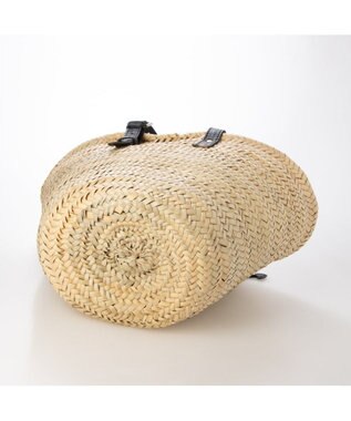 UNBILLION ペルケ perche / モロッコカゴ・牛革・バティック柄ドロストＬ ブラック