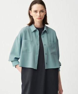 uncrave 新色追加！ドライタッチトロ ショートシャツ アッシュブルー