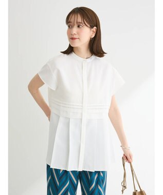 Green Parks プリーツヘムタックチュニック Off White