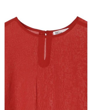 CRAFT STANDARD BOUTIQUE ウ゛ィンテージボイルティアード切替ブラウス Red