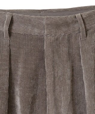 AMERICAN HOLIC コーデュロイタックワイドパンツ Mocha