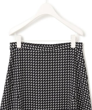 ICB 【洗える】 スモールパターンプリント  スカート ブラック系5