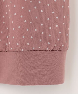 ANY SIS 【洗える】シフォンプリント ブラウス スモーキーピンクドット