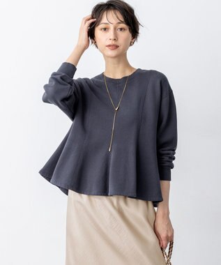  【SLOW/一部店舗限定】好評につき追加生産！ハイゲージテリー スウェット デザイン カットソー