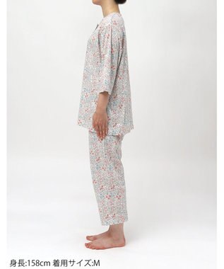 Wing パジャマ 綿100%(本体) 天竺素材 7分袖 長袖 8分丈 レディース EP8044 ウイング／ワコール ピンク