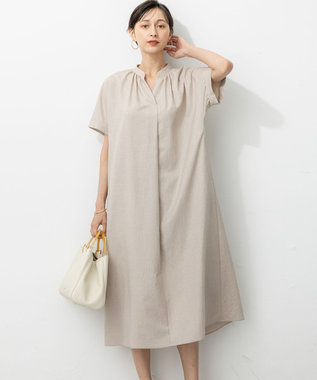 【洗える】トリアセスラブストレッチ ワンピース