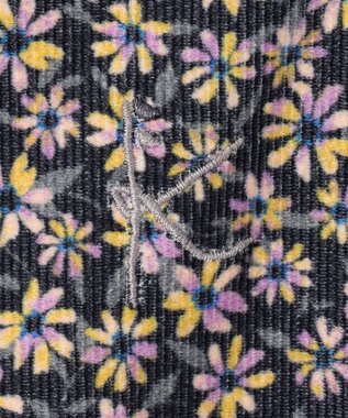 組曲 KIDS 【110-140㎝】モノトーンフラワーコーデュロイ ワンピース ブラック系5