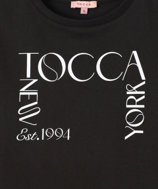 TOCCA 【接触冷感・UV90%以上カット・洗える】TNY LOGO Tシャツ ブラック系