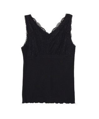 earth music&ecology 前後２ＷＡＹレースタンクトップ Black