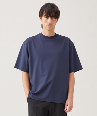 UNFILO MENS 【男女兼用】スマート ストレッチ ワイドTEE【ギフトにもおすすめ】 ネイビー