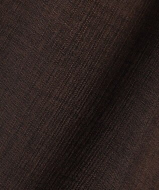 UNFILO MENS リネンライク イージーテーパード ブラウン
