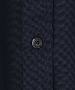 JOSEPH ABBOUD 【イージーケア】快適な着心地 ジャージーシャツ ネイビー系