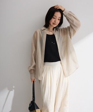Green Parks 【適ON】レイヤードタンクトップ Black
