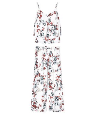 San-ai Resort（三愛水着楽園） 【SALE】ロングパンツセット水着　9M・11L　【Coral veil（コーラルヴェール）】 ホワイト