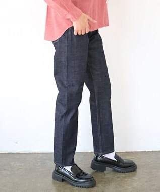 caqu modern tapered 腰回りユッタリ テーパードシルエットデニム re.birth