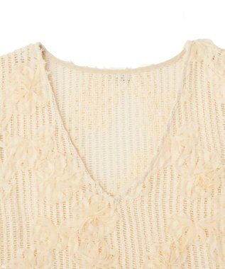 AMERICAN HOLIC 【選べる丈】Ｖネックレースベスト Ivory