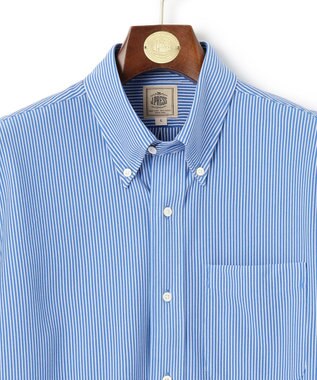 J.PRESS MEN 【KING SIZE】【夏に嬉しい高機能】カノコインレイマイクロストライプパッチポケット シャツ/B.D. ブルー系1