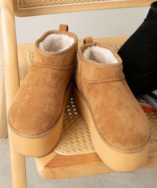 WEGO Fムートンブーツ ベージュ