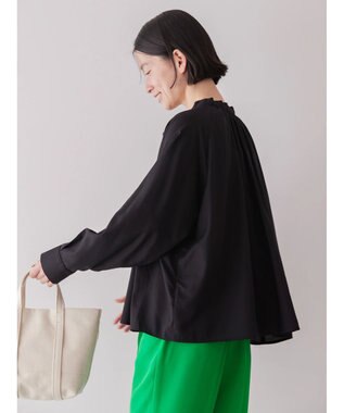 AMERICAN HOLIC イージーケア２ＷＡＹボウタイブラウス Black