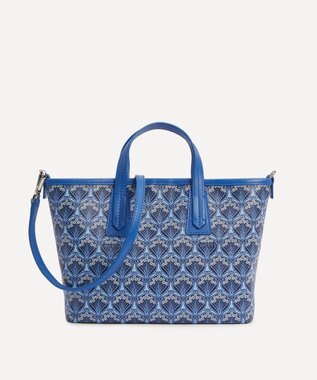 LIBERTY. アイフィス ブルー ミニ マールボロ トートバッグ コーンフラワーブルー