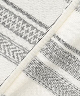 JOSEPH ABBOUD 【キングサイズ・柔らかな肌触り】洗える！コットンブークレーニットパーカー ホワイト系7