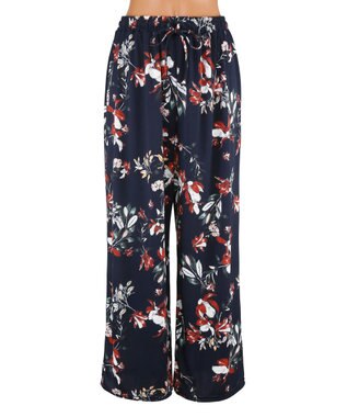 San-ai Resort（三愛水着楽園） 【SALE】ロングパンツセット水着　9M・11L　【Coral veil（コーラルヴェール）】 ネイビー