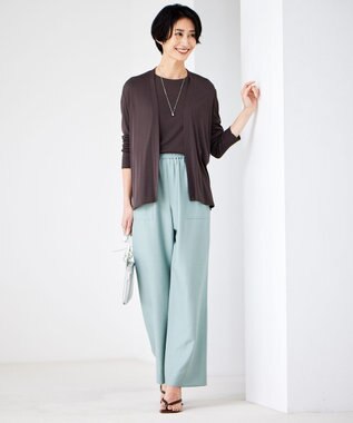 ICB 【WEB限定カラーあり・接触冷感・UVカット】PINION ショートカーディガン ソイル系