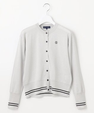 23区GOLF 【WOMEN】シーズン問わず着用可能なラメニットカーディガン ライトグレー系